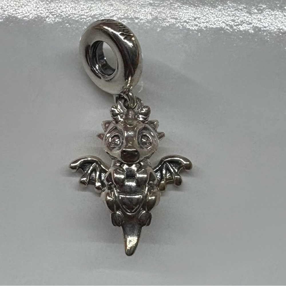 Pandora Silver Dragon Charm Pendant - Picture 2 of 2